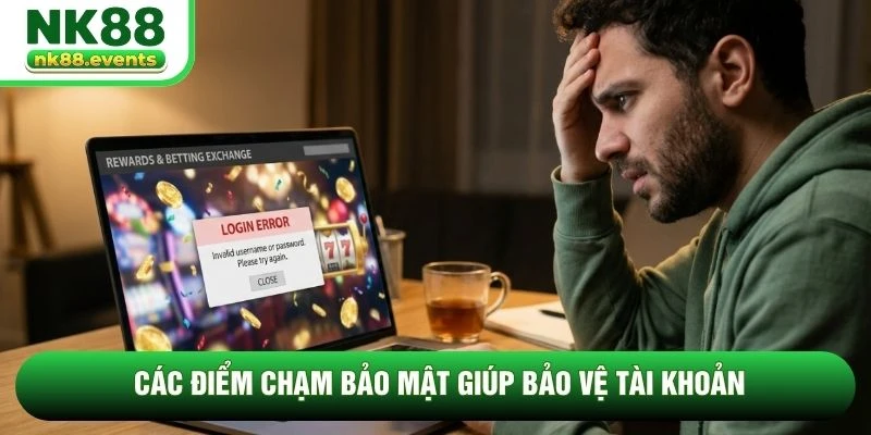 Các điểm chạm bảo mật giúp bảo vệ tài khoản