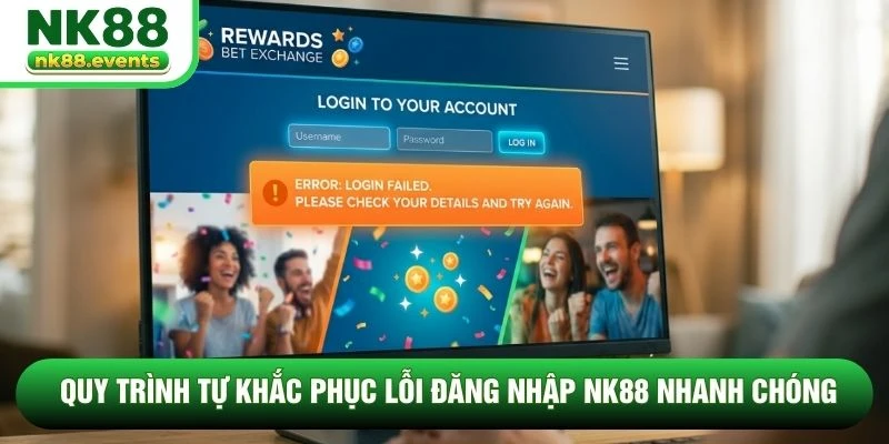 Quy trình tự khắc phục lỗi đăng nhập NK88 nhanh chóng